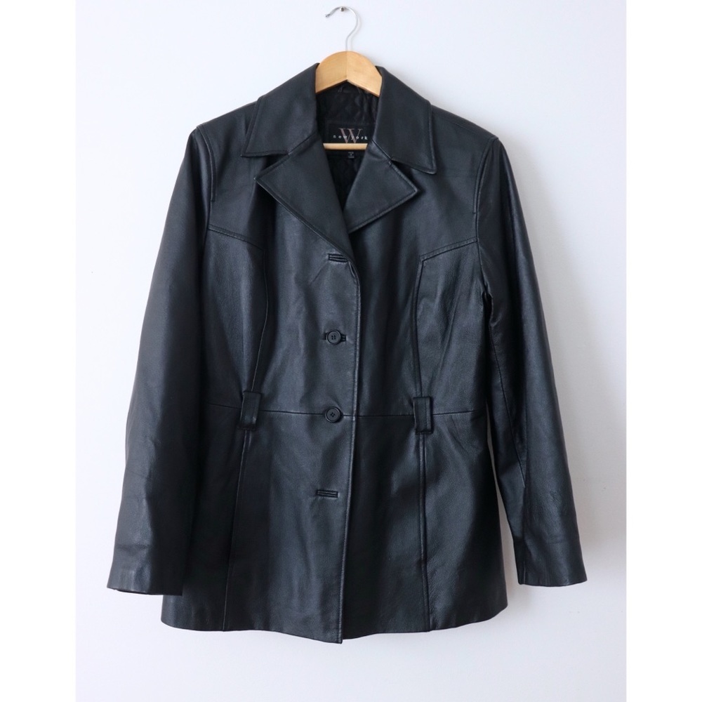 Vintage Leather Blazer